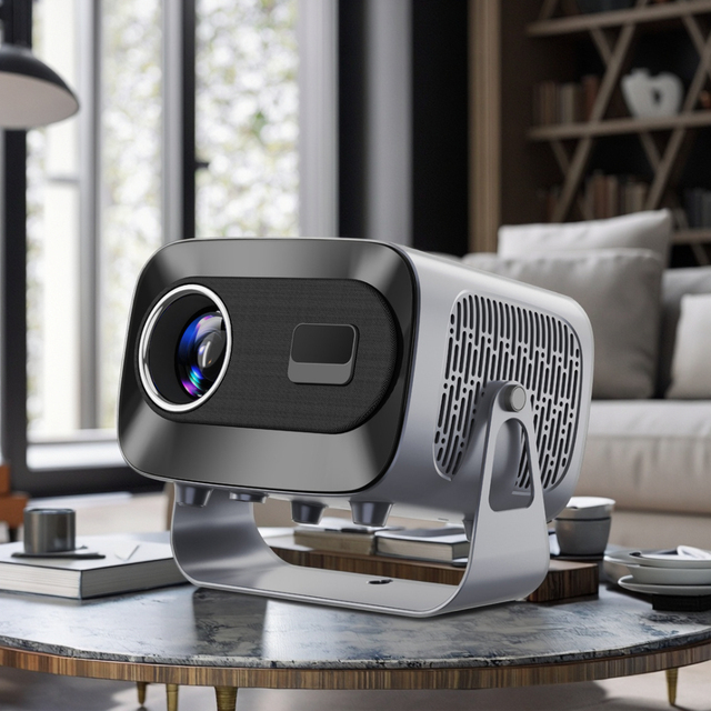 A10 New Android Portable 4K Smart Projector USB Interface Mini 3D Home Theater 5000 LED Lamp Android 13 Operating System Cinemas
