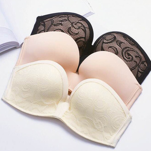 Soutiens-<span class=keywords><strong>gorge</strong></span> <span class=keywords><strong>sans</strong></span> bretelles en dentelle pour femmes, <span class=keywords><strong>sans</strong></span> armatures, antidérapants, tube top, bralette invisible, <span class=keywords><strong>bandeau</strong></span> rembourré <span class=keywords><strong>sans</strong></span> couture - Product Image 5