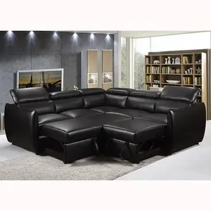 Dongguan Manufacture Couch Sofa PU Leather Headrest Corner Living Room Sofa Bed For Living Room Couch Living Room Sofas