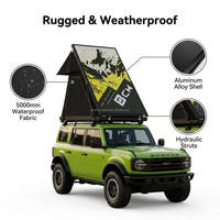 [Ultra Slim 8cm] Aluminium-Hartschalen-Dachzelt im Dreieck-Keil-Stil für Overlanding SUV LKW