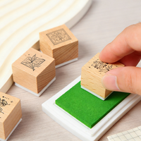 Tampon en bois personnalisé, motif gravé avec précision, en bois massif, pour invitations de mariage, emballage cadeau, scellage, artisanat