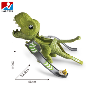 كرتون ديناصور موقف للسيارات ألعاب المنجنيق مصغرة سيارة سباق المسارات الغابة مغامرة سيارة لعبة المسار - Product Image 5