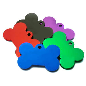 علامات تعريف للحيوانات الأليفة من الألومنيوم على شكل عظمة بثلاثة أحجام، قابلة للنقش الشخصي بأسعار منخفضة - Product Image 6