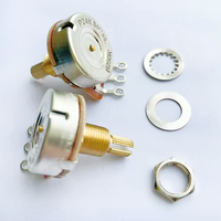 Potentiomètres audio pour guitare basse, axe de manivelle 15 mm 18 mm, A500K B500K A250K B250K OHM
