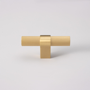 Qiansi QS-HK0055 Straight Knurl Solid Brass Handle Customized <strong>Bedroom</strong> Exterior Cabinet <strong>Door</strong> Kitchen Drawer Wardrobe Modern - Product Image 4