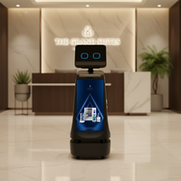 Robot de réception commercial Janz RRC1 de haute qualité avec navigation autonome LDS+VSLAM, écran 18,5 pouces et recharge automatique