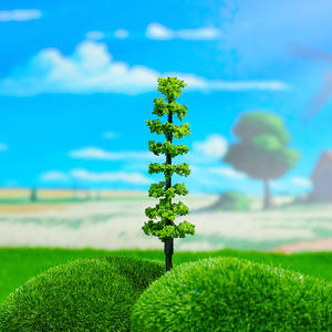 Vente <span class=keywords><strong>en</strong></span> gros de 9 cm <span class=keywords><strong>en</strong></span> plastique PVC créatif plante arbre ornement bricolage Micro paysage pour salon maison de poupée décor - Product Image 3