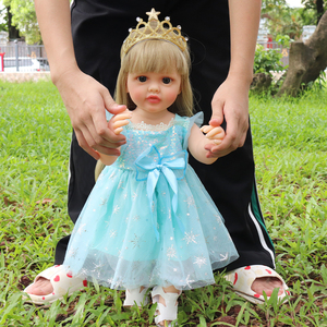 Real Looking Baby Lovely Reborn Baby Dolls Venta al por mayor Cuerpo de silicona Realista Simulación Girl Reborn Doll Toys - Product Image 5