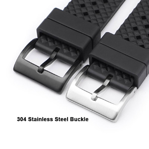 Phát hành nhanh chóng FKM cao su dây đeo đồng hồ cinturini mỗi orologio 18mm 20mm 22mm 24mm cổ tay xem ban nhạc flo cao su Watchband - Product Image 5