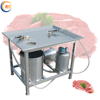 Machine d'aiguilles d'injection saline de boeuf de viande de poulet Marinade manuelle commerciale injectent la machine d'injecteur de saumure de sel de Table