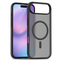 Pour iPhone 17 Air Case Transparent TPU PC Antichoc Magnétique Clair Housse de Téléphone Portable pour iPhone 15 16 17 Pro Max