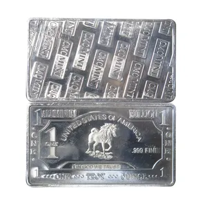 2023 Metal Type Challenge Coin metal crafts 1 oz .999 pure aluminum Horse bar for sale B62H