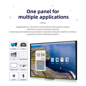 Hiseeview OPS Android Windows จอแสดงผลดิจิตอลอัจฉริยะแบบ LED ขนาด 75 นิ้ว ความละเอียด 4K ไวท์บอร์ดแบบอินเทอร์แอคทีฟ หน้าจอสัมผัสแบบแบน สำหรับการศึกษา OEM - Product Image 4