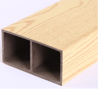 Tube carré en WPC - Imperméable, ignifuge et anti-rayures pour salle de bain, maison, extérieur, entrepôt et appartement