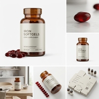 Complément alimentaire en gélules molles de fer pour femmes et adultes, personnalisable OEM ODM