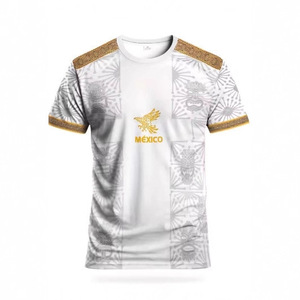 เสื้อฟุตบอลทีมชายเม็กซิโก แบบซับลิเมชั่น 240gsm คอกลม ระบายอากาศได้ดี ใส่ได้ทุกฤดู สำหรับผู้ใหญ่ ชุดกีฬา ระยะเวลาผลิตตัวอย่าง 7 วัน - Product Image 4