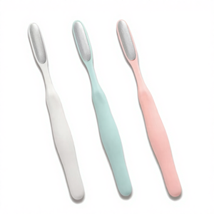 Strumenti per Pedicure con Manico Lungo in Plastica, Lima per Calli a Doppia Punta Resistente, Rimuovi Pelle Morta per la Cura <span class=keywords><strong>dei</strong></span> <span class=keywords><strong>Piedi</strong></span> - Product Image 1