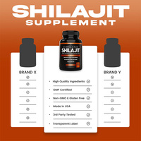 Fournisseur OEM : Extrait pur de Shilajit, capsules et bonbons de Shilajit pour la vitalité et l'énergie masculine