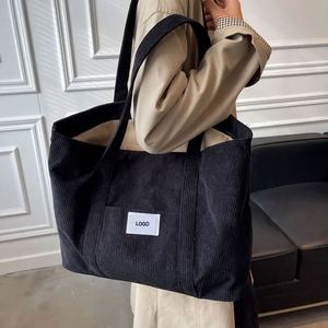 Free Sample wholesale custom Eco friendly with logo sgrocery <b>bag</b> reusable <b>corduroy</b> recycling foldable shopping <b>tote</b> <b>bags</b> - Product Image 4