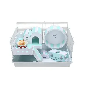 새로운 2024 작은 애완 동물 햄스터 둥지 간단한 멋진 편안한 대형 빌라 더블 레이어 공장 도매