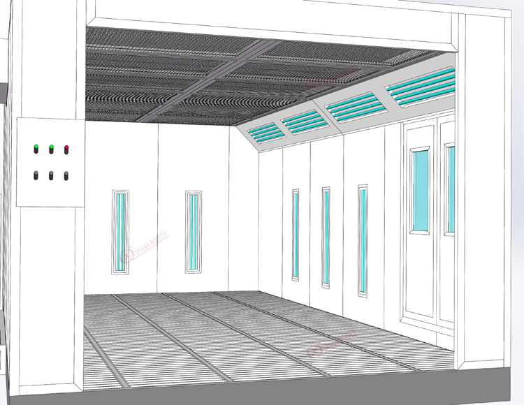 Продажа с завода, роскошные дизельные автомобильные кабины для покраски автомобилей