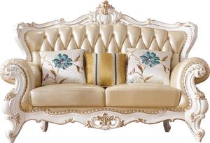 Style <span class=keywords><strong>anglais</strong></span> en cuir antique canapé chesterfield canapé ensembles de meubles de salon de luxe en bois - Product Image 3