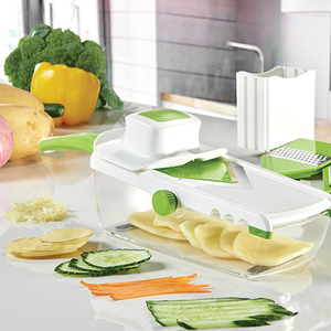 7-in-1 multifunzionale di frutta e verdura affettatrice cipolla trinciatrice con manico tritacristallo e taglio a Dicer per uso cucina - Product Image 6