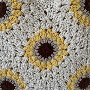Tournesols <span class=keywords><strong>Crochet</strong></span> <span class=keywords><strong>sac</strong></span> tricot grand-mère carré fourre-tout creux raphia Floral <span class=keywords><strong>sac</strong></span> fourre-tout plage vacances épaule Shopping - Product Image 5