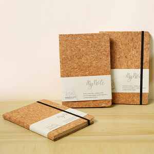 Wholesale <b>A5</b> Strap Cork Notepad Office Business Diary Thickened Cork Grain <b>Notebook</b> Promotional Gift Items Premium <b>Notebooks</b> - Product Image 1