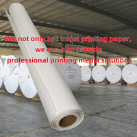 80 GSM 24 "X 150 '잉크젯 프린터 CAD 코팅되지 않은 엔지니어, 건축가를 위한 밝은 흰색 플로터 종이 롤