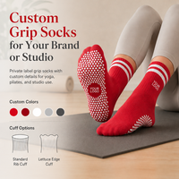 Chaussettes de yoga personnalisées antidérapantes confortables et douces pour femmes, chaussettes de pilates de qualité supérieure personnalisées