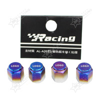 Capuchon de Valve de pneu de voiture, Logo personnalisé en aluminium, tige de Valve pour voiture moto roue de véhicule, 4 pièces,