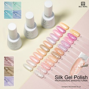 ICE NOVA Silk Gel Polish Douceur Comme La Soie Paillettes Haute Densité Paillettes Étincelantes <span class=keywords><strong>Semi</strong></span> Permanentes Pas Besoin De Couleur De <span class=keywords><strong>Base</strong></span> 2kg - Product Image 6