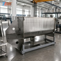 Mélangeur à ruban horizontal industriel pour poudres, machine de mélange pour pigments plastiques PVC, granulés chimiques, équipement de mélange