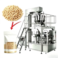 Machine automatique de remplissage et de scellage de sachets Doypack préformés à haute vitesse avec étiquetage horizontal et remplissage par bec verseur de haute qualité