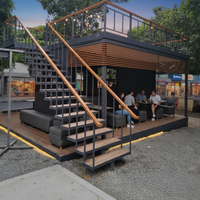 Villa préfabriquée de luxe écologique : Maison conteneur durable, empilable, en kit, détachable, moderne et modulaire