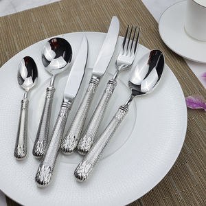 Luxury Hotel Royal Wedding Party Popular Design Flatware Stainless Steel <b>Cutlery</b> <b>Set</b> for Kitchen <b>Set</b> Spoon and by msr - Product Image 5