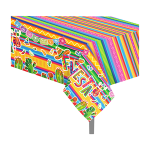 Huancai <strong>Mexican</strong> <strong>Party</strong> Table Cloth Fiesta Taco Cactus Plastic Tablecloth Disposable Table Cover for Cinco De Mayo <strong>Party</strong> <strong>Supplies</strong> - Product Image 1