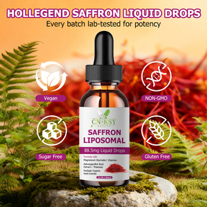 Gouttes liquides de safran liposomal en gros OEM avec Ashwagandha pour soutenir la santé du cerveau et favoriser la fonction énergétique - Product Image 6