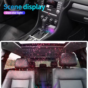 Luce a stella ambientale 4-in-1 ricarica rapida ricarica retrattile per auto Station adattatore rapido <span class=keywords><strong>2</strong></span> tipo <span class=keywords><strong>C</strong></span> per cellulare - Product Image 5