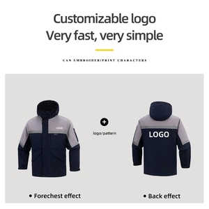 Chaqueta de Trabajo Industrial Gruesa para Invierno, con Capucha, Reflectante, con Logotipo Personalizado, para Garaje - Product Image 2