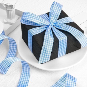 <b>Thick</b> Lattice Checkered <b>Ribbon</b> Durable <b>Ribbon</b> For Outdoor Garden Party Wedding Decor - Product Image 5