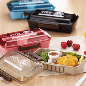 Sandwich Meal <b>Box</b> Single Layer <b>Plastic</b> Bento <b>Box</b> Large Size <b>Lunch</b> <b>Box</b> With Lid Rectangle Shape For All - Product Image 2