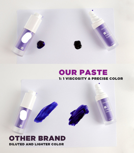 Kit korektor warna gigi Glorysmile V34, Set bedak gigi pasta gigi Serum ungu pemutih instan