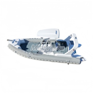 Bateau de pêche en fibre de verre Hypalon/PVC haute vitesse 23 pieds 680 cm certifié CE, vente chaude pour les pêcheurs en lac et en mer - Product Image 3