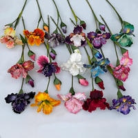 Bouquet de fleurs artificielles en soie Hibiscus et Orchidée fait main - Décoration festive pour mariage, vente en gros d'usine, conception personnalisée