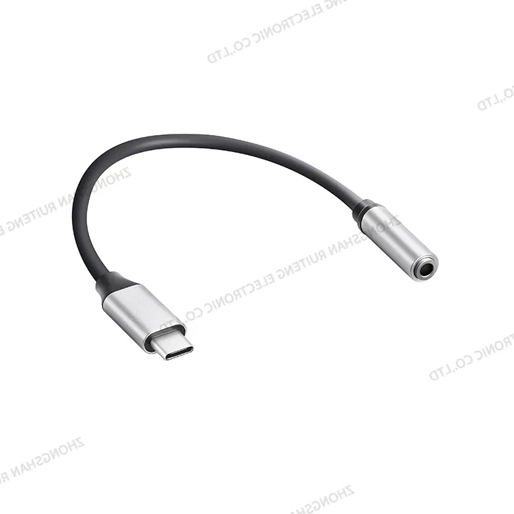 Hot sale Factory Direct USB C Type C To 3.5mm Earphone Port Adapter Cable USB-C Aux Audio Converter