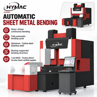 Cintreuse de panneaux CNC entièrement automatique HYMAC 1200 mm, machine de pliage de tôles synchronisée pour acier et aluminium