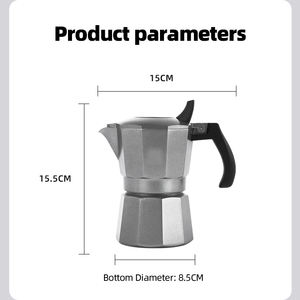 Cafetière Offre Spéciale et cafetière expresso à double soupape Moka Pot 2 tasses pour le brassage de café italien et cubain - Product Image 5
