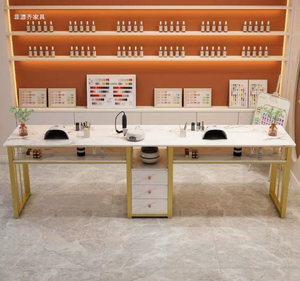 2025 Sober Hot Sales <b>Nail</b> Salon Furniture <b>Nail</b> <b>Tables</b> <b>Nail</b> Art Beauty Salon Supplies Desk - Product Image 6